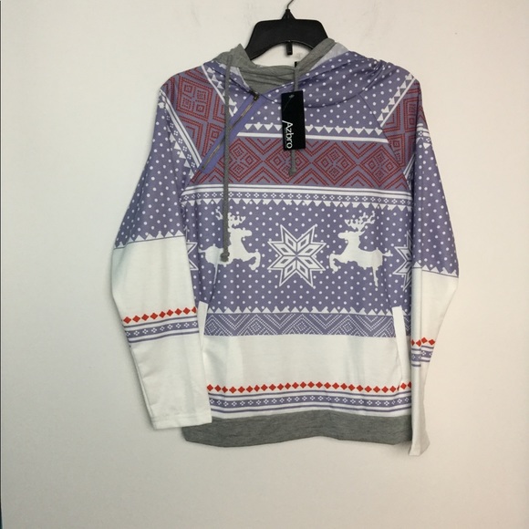 Azbro L Hoodie Pullover Sweatshirt Sweater NWT - Picture 6 of 8